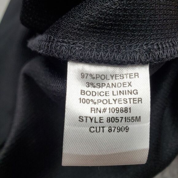 Donna Ricco Sheath Dress Womens Size 4 Black Empire Waist Key Hole Neck Back Zip - Picture 14 of 14